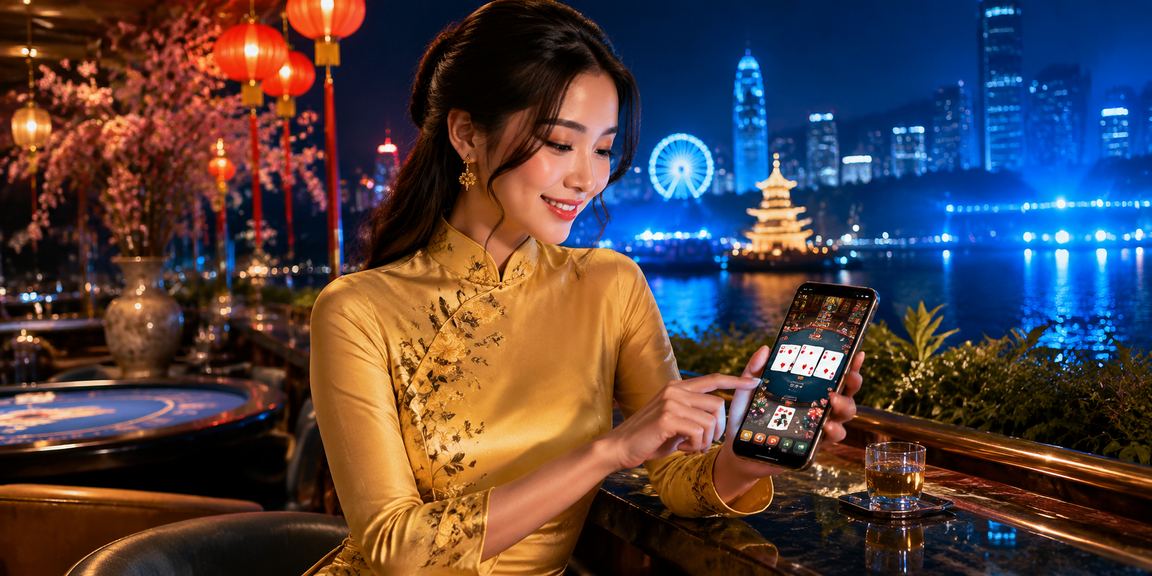 Thành viên VIP chơi bài tại Hà Nội với áo dài truyền thống