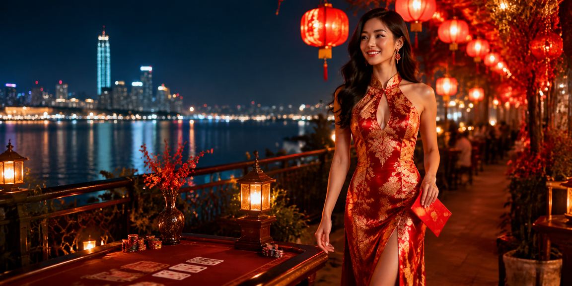 Khung cảnh trải nghiệm chơi bài vào ban đêm tại Hà Nội
